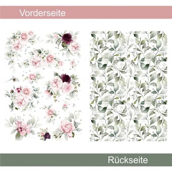 Rosa Rosen - Designpapier